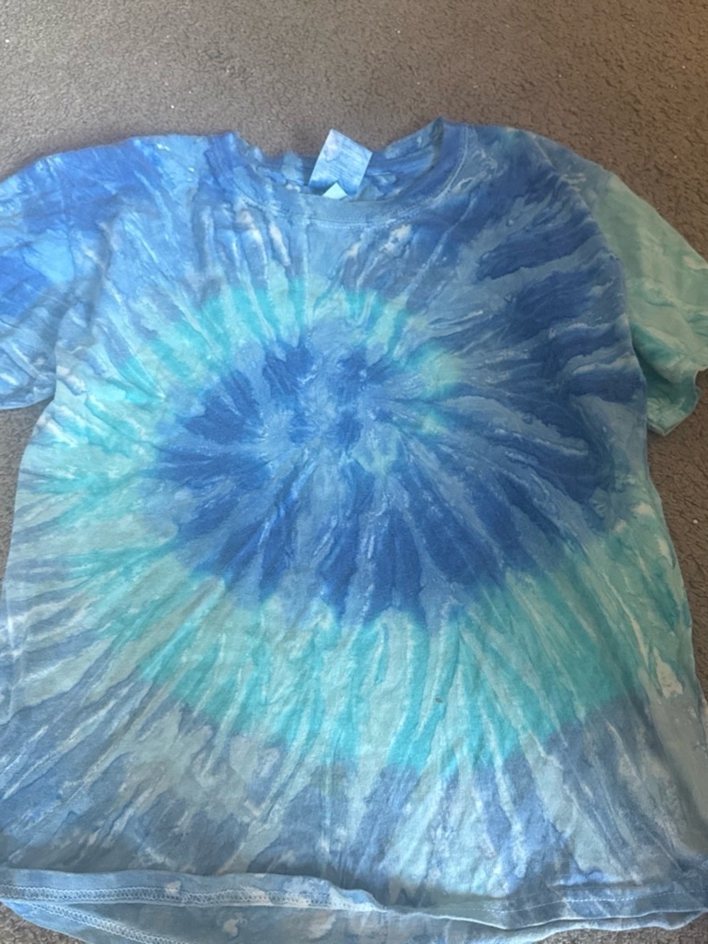 Gildan Kids Blue Tie-Dye Short Sleeve Tee